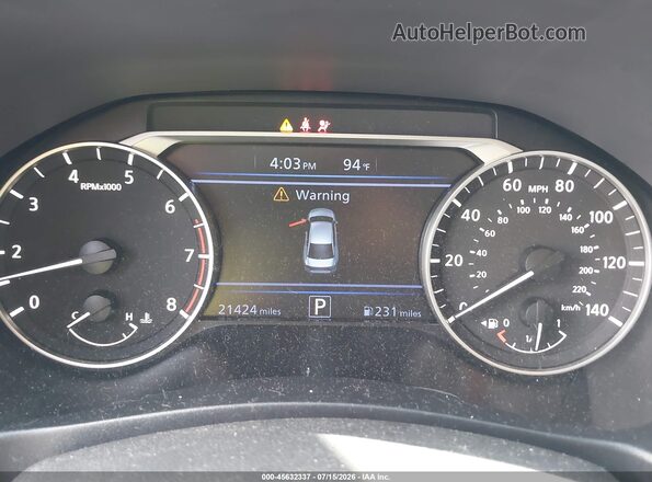 1N4BL4DV7NN406693 2022 NISSAN ALTIMA Silver უკანა სავარძლების ხედი
