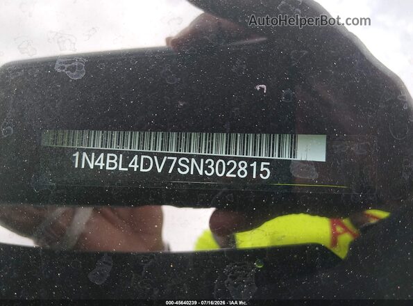 1N4BL4DV7SN302815 2025 NISSAN ALTIMA Black Вид підкапотного простору