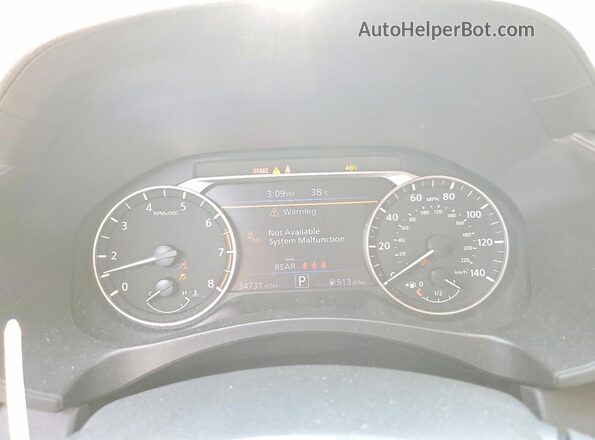 1N4BL4DV7SN312468 2025 NISSAN ALTIMA White ხელსაწყოთა პანელის ხედი
