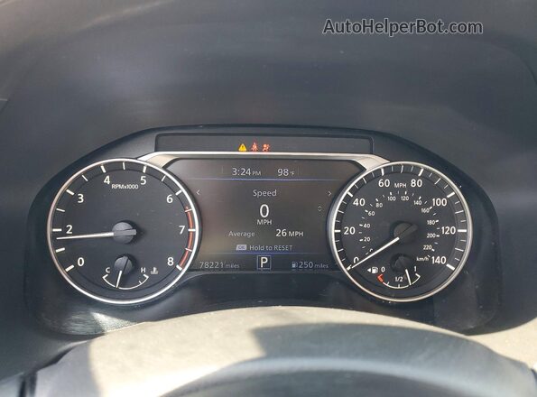 1N4BL4DV8MN394620 2021 NISSAN ALTIMA Black Widok zestawu wskaźników