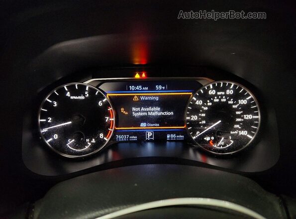 1N4BL4DV8NN327503 2022 NISSAN ALTIMA Black Vista del cuadro de instrumentos