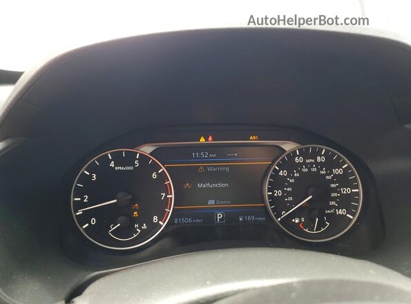 1N4BL4DV8NN416875 2022 NISSAN ALTIMA Silver Սարքավորումների վահանակի տեսք