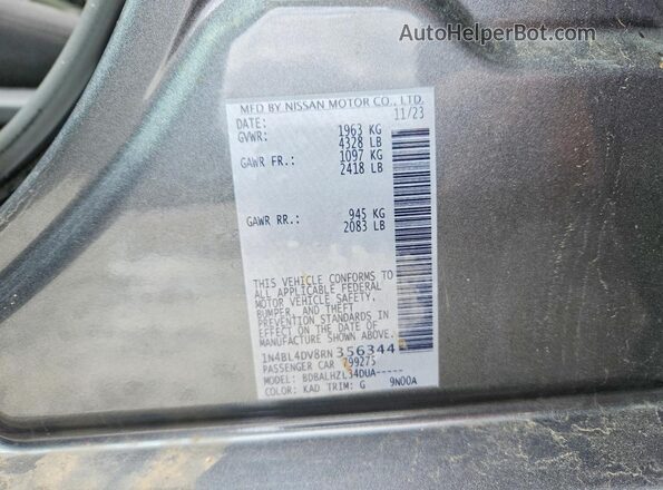 1N4BL4DV8RN356344 2024 NISSAN ALTIMA Gray Engine compartment view