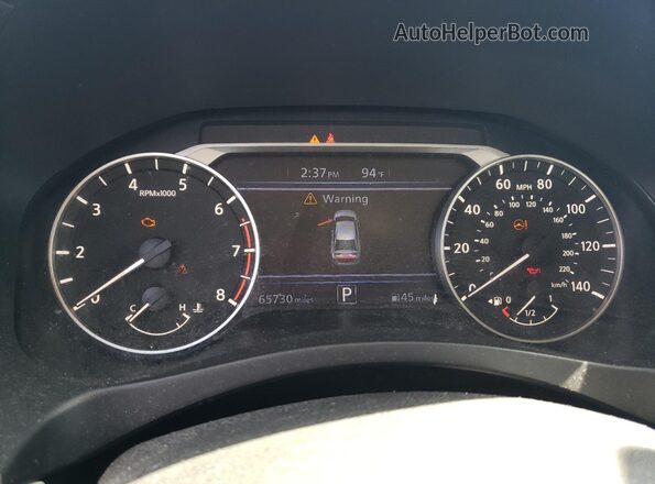 1N4BL4DV9MN363960 2021 NISSAN ALTIMA Black ხელსაწყოთა პანელის ხედი