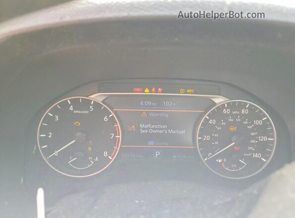 1N4BL4DV9RN433271 2024 NISSAN ALTIMA White Սարքավորումների վահանակի տեսք
