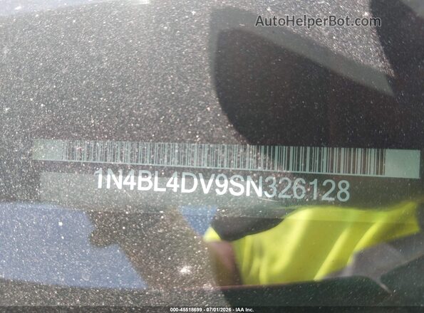 1N4BL4DV9SN326128 2025 NISSAN ALTIMA Burgundy Вид підкапотного простору