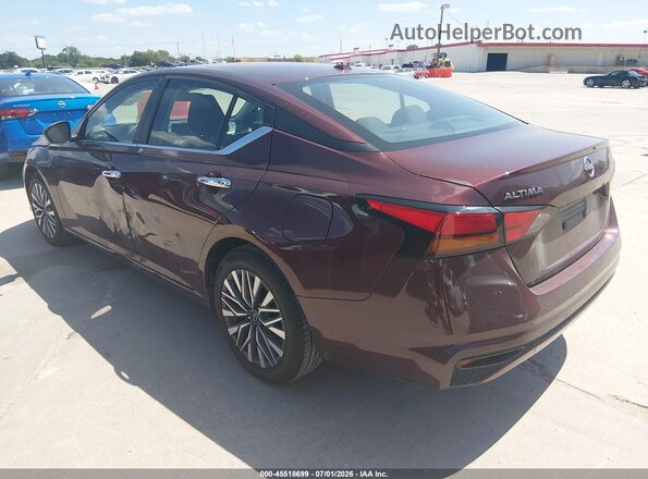 1N4BL4DV9SN326128 2025 NISSAN ALTIMA Burgundy Задня ліва чверть