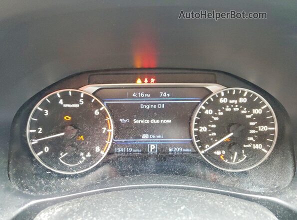 1N4BL4DVXNN384656 2022 NISSAN ALTIMA Black Սարքավորումների վահանակի տեսք