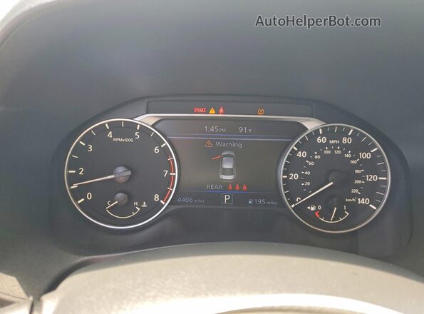 1N4BL4DVXRN324334 2024 NISSAN ALTIMA White Instrument cluster view