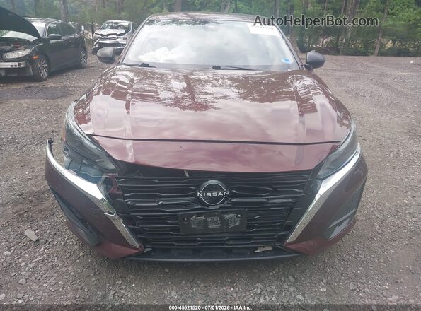 1N4BL4DVXRN336886 2024 NISSAN ALTIMA Burgundy Widok zestawu wskaźników