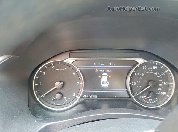 1N4BL4DVXSN350213 2025 NISSAN ALTIMA Black Widok zestawu wskaźników