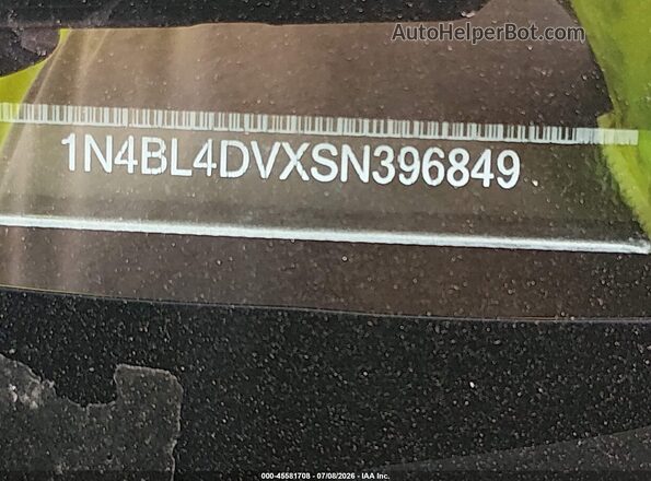 1N4BL4DVXSN396849 2025 NISSAN ALTIMA Черный 
