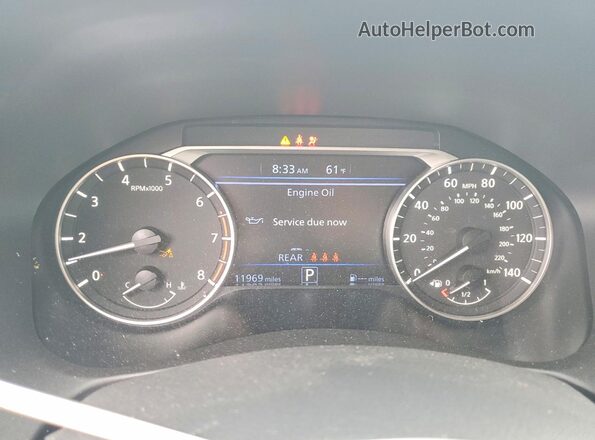 1N4BL4DVXTN322140 2026 NISSAN ALTIMA White Вид щитка приладів