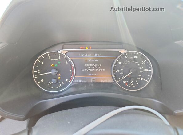 1N4BL4DW2KC153279 2019 NISSAN ALTIMA Silver Widok zestawu wskaźników