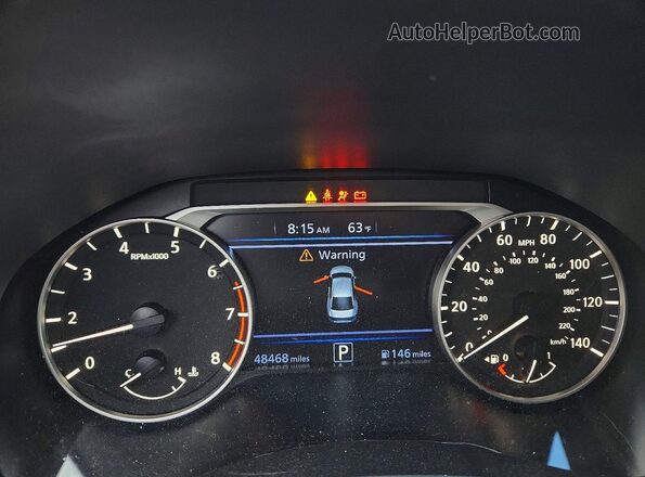 1N4BL4DW2NN368976 2022 NISSAN ALTIMA Серебряный Вид щитка приборов