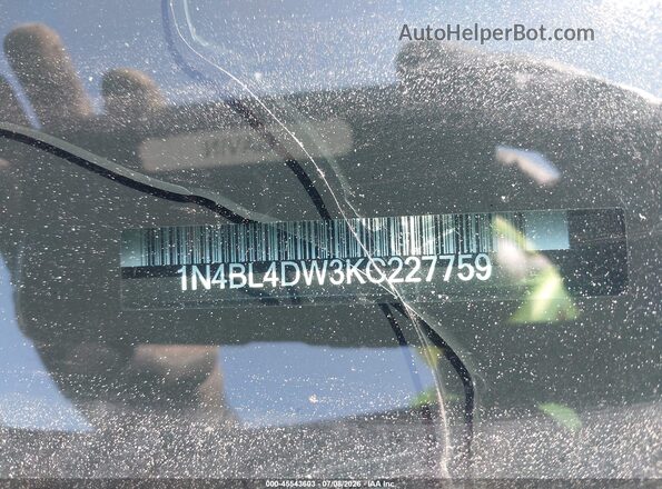1N4BL4DW3KC227759 2019 NISSAN ALTIMA Black 