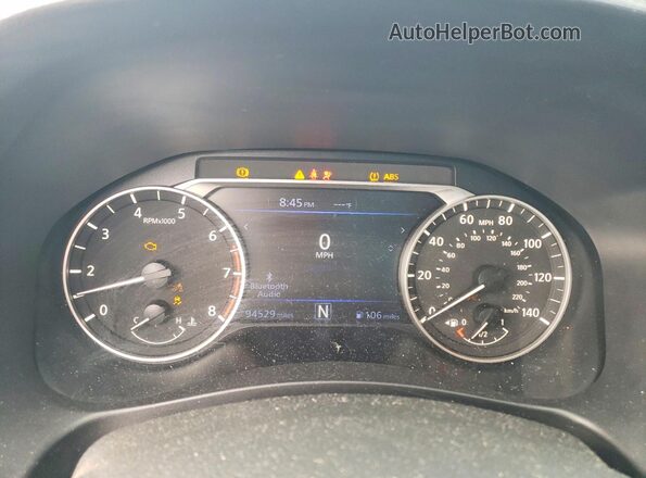1N4BL4DW4NN345683 2022 NISSAN ALTIMA Silver Vista del cuadro de instrumentos
