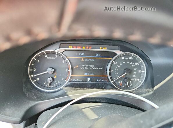 1N4BL4DW5PN350135 2023 NISSAN ALTIMA White Вид щитка приладів