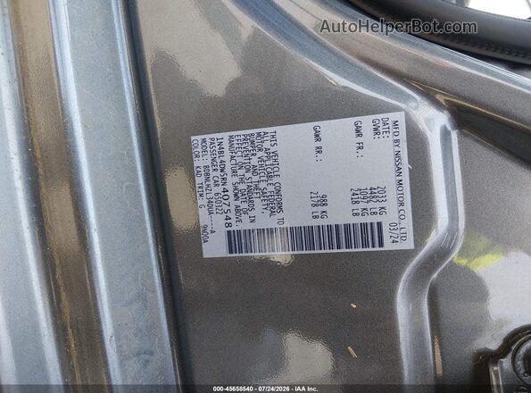 1N4BL4DW5RN407548 2024 NISSAN ALTIMA Gray Vista del compartimento del motor