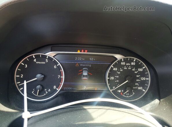 1N4BL4DW5SN363055 2025 NISSAN ALTIMA Burgundy ხელსაწყოთა პანელის ხედი
