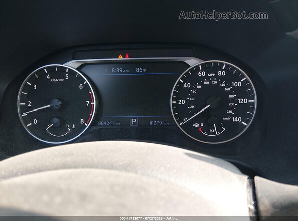 1N4BL4DW7KN309336 2019 NISSAN ALTIMA Black უკანა სავარძლების ხედი