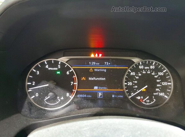 1N4BL4DW7MN331677 2021 NISSAN ALTIMA Blue Вид щитка приладів