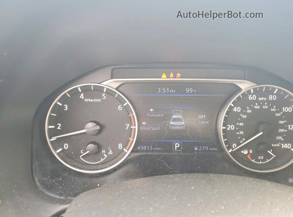 1N4BL4DW8NN353768 2022 NISSAN ALTIMA Silver Instrument cluster view