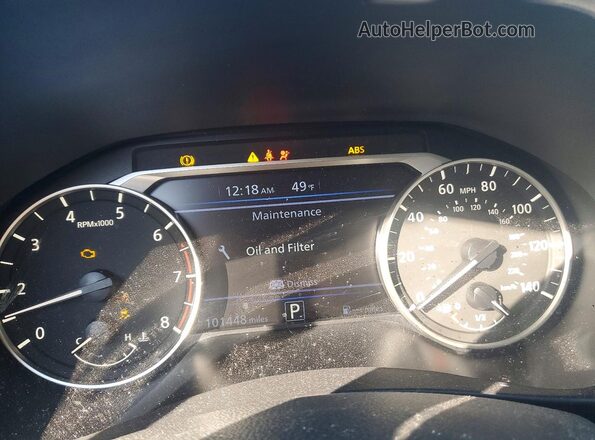 1N4BL4DWXKC187986 2019 NISSAN ALTIMA Черный Вид щитка приборов