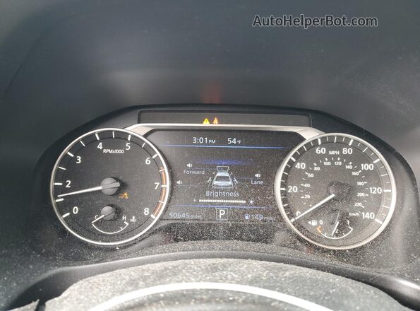1N4BL4DWXLC185673 2020 NISSAN ALTIMA White Instrument cluster view