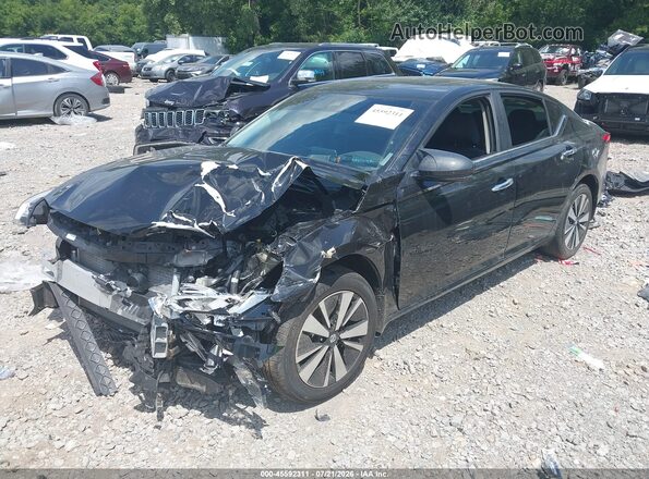 1N4BL4DWXMN409238 2021 NISSAN ALTIMA Black Առջևի ձախ երեք քառորդ տեսարան