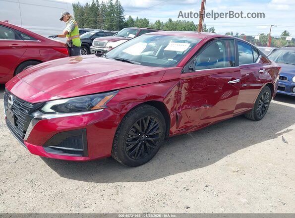1N4BL4DWXSN364282 2025 NISSAN ALTIMA Red წინა მარცხენა ხედი სამი მეოთხედიდან