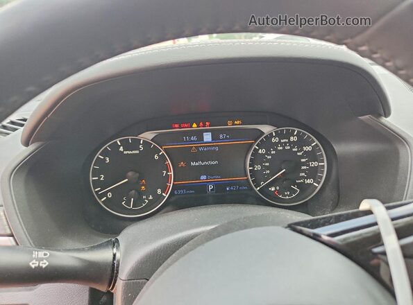 1N4BL4EV0SN414113 2025 NISSAN ALTIMA Red Вид щитка приладів