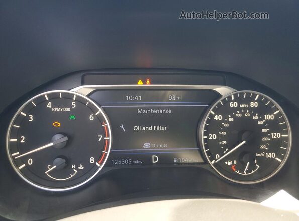 1N4BL4EV1KC191270 2019 NISSAN ALTIMA Gray ხელსაწყოთა პანელის ხედი