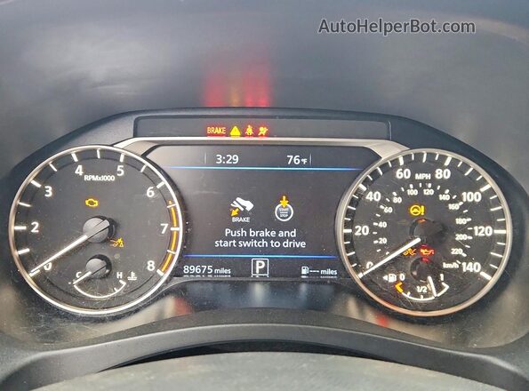1N4BL4EV1MN384820 2021 NISSAN ALTIMA Black Vista del cuadro de instrumentos