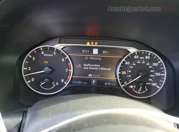 1N4BL4EV2KC168323 2019 NISSAN ALTIMA Gray Instrument cluster view