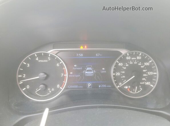 1N4BL4EV2LC132830 2020 NISSAN ALTIMA Charcoal Instrument cluster view