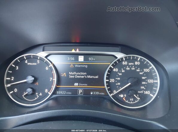 1N4BL4EV3KC164099 2019 NISSAN ALTIMA Silver Հետևի նստատեղերի տեսք