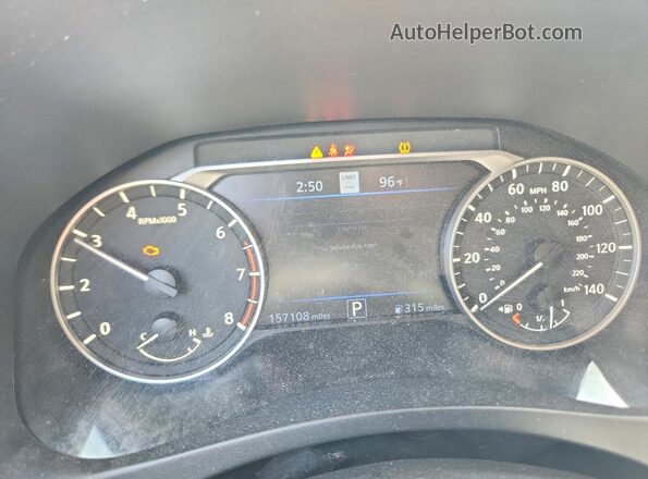 1N4BL4EV4LC157504 2020 NISSAN ALTIMA Black Vista del cuadro de instrumentos