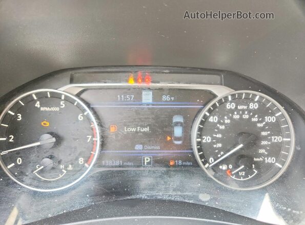 1N4BL4EV6KC122509 2019 NISSAN ALTIMA Silver ხელსაწყოთა პანელის ხედი