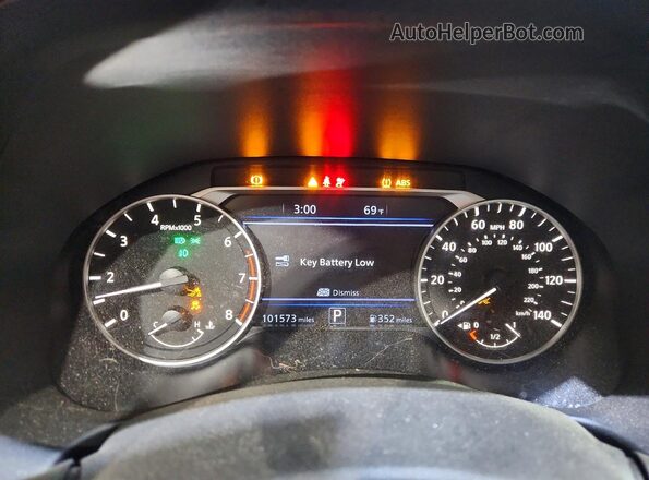 1N4BL4EV9LC160382 2020 NISSAN ALTIMA Black Вид щитка приладів