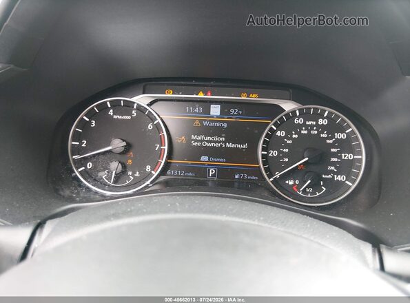1N4BL4EVXMN305077 2021 NISSAN ALTIMA Black უკანა სავარძლების ხედი