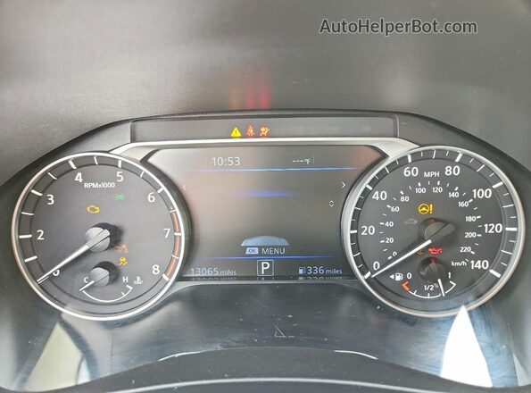 1N4BL4EVXSN433722 2025 NISSAN ALTIMA White ხელსაწყოთა პანელის ხედი