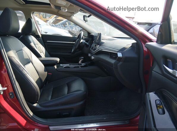1N4BL4EW4PN375588 2023 NISSAN ALTIMA Red Widok wnętrza z przodu