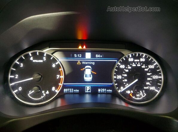 1N4BL4EW8KC130667 2019 NISSAN ALTIMA Black Вид щитка приладів