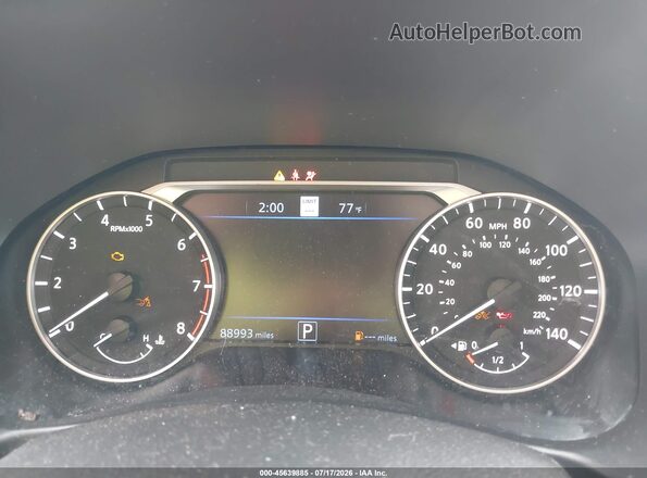 1N4BL4EW8LC247392 2020 NISSAN ALTIMA Black Vista de los asientos traseros