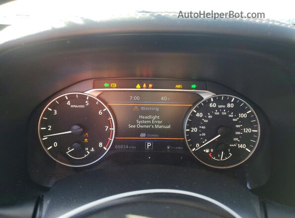 1N4BL4EW9LC137452 2020 NISSAN ALTIMA Серебряный Вид щитка приборов