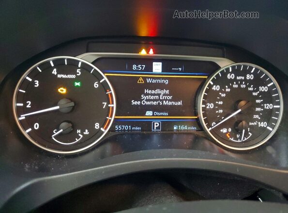 1N4BL4EW9MN344607 2021 NISSAN ALTIMA White Widok zestawu wskaźników