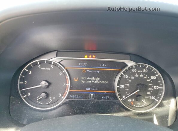 1N4BL4EWXKC135353 2019 NISSAN ALTIMA Gray Սարքավորումների վահանակի տեսք