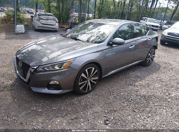 1N4BL4FV1KC115532 2019 NISSAN ALTIMA Gray Առջևի ձախ երեք քառորդ տեսարան