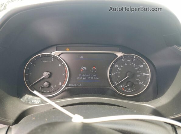 1N4BL4FV6KC109340 2019 NISSAN ALTIMA White ხელსაწყოთა პანელის ხედი